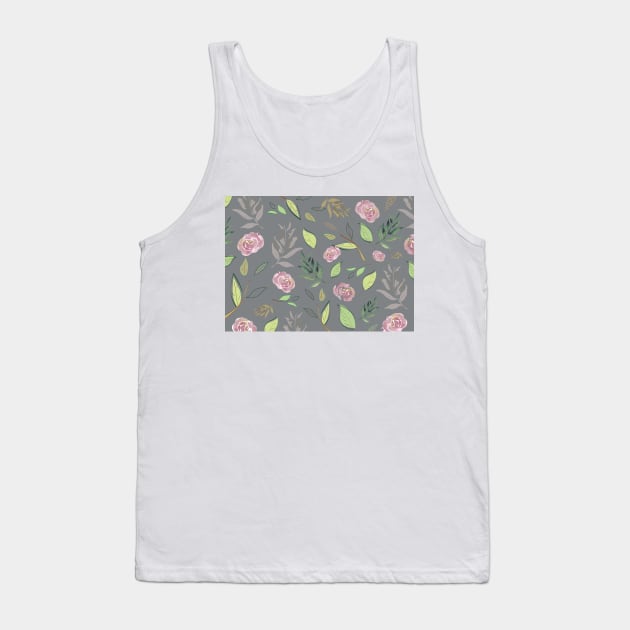 festive watercolor flowers 2 Tank Top by B&K